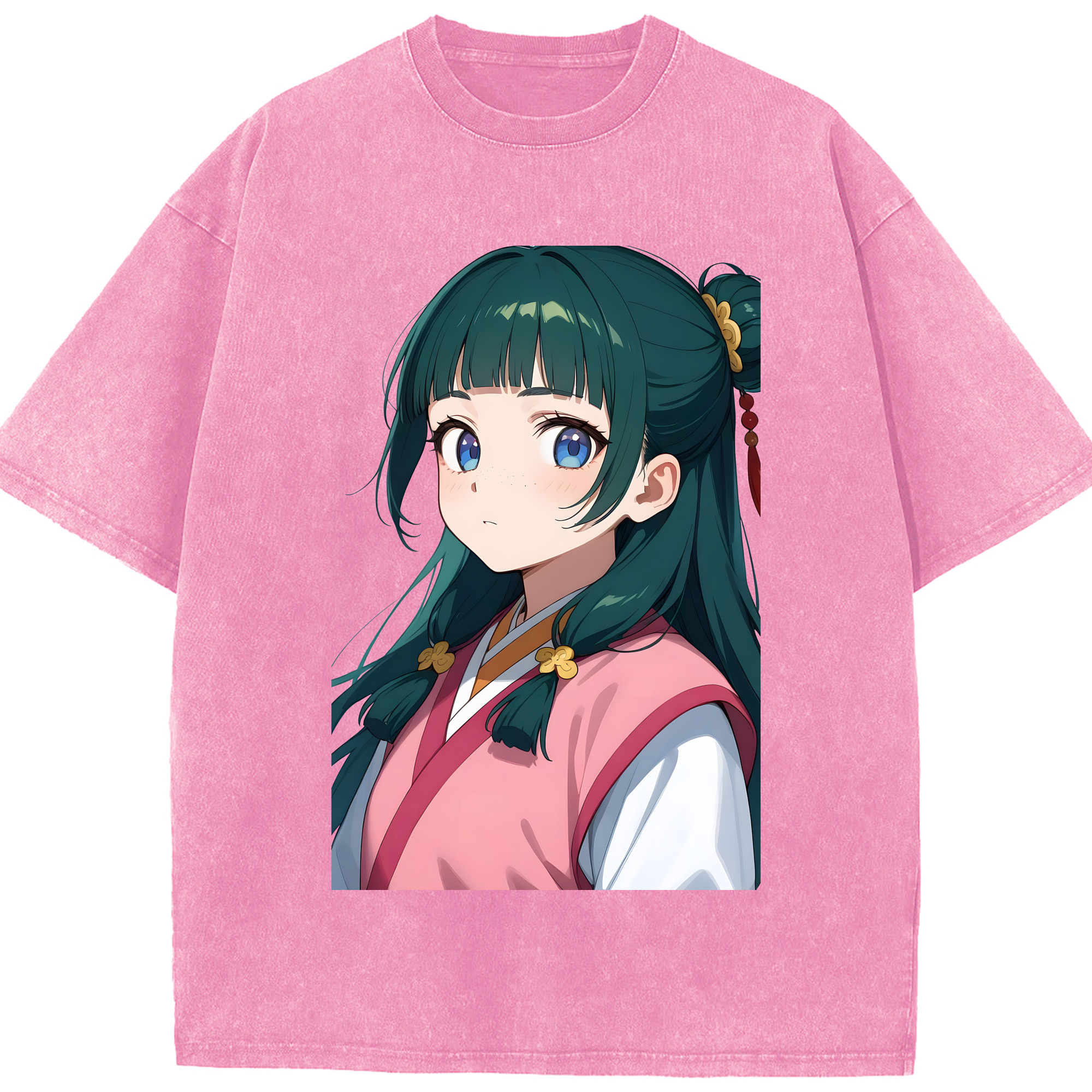 （画像用） 薬屋のひとりごと The Apothecary Diaries 綿100% ヴィンテージ風 半袖Tシャツ（フロントプリント）
